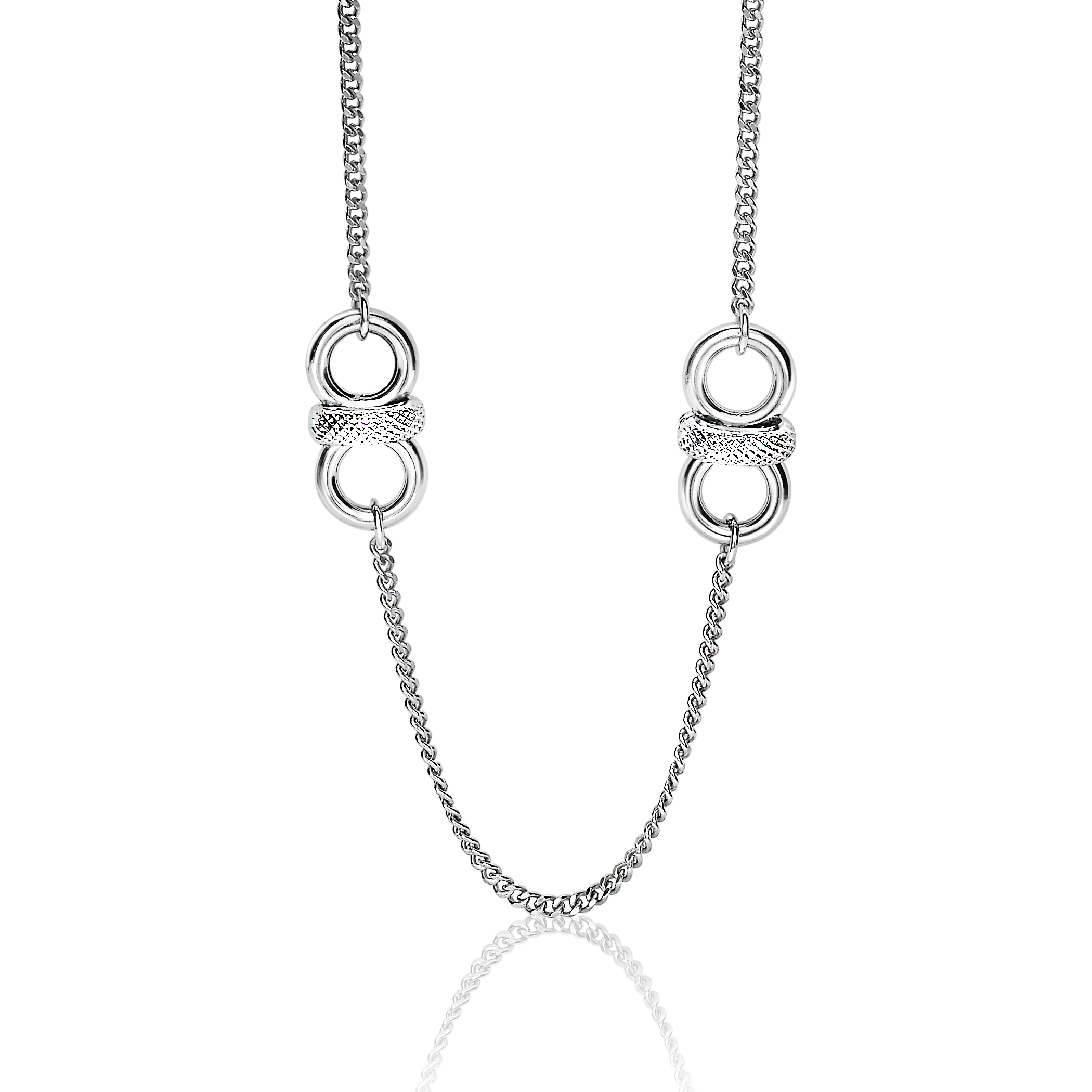 ZINZI Sterling Silver Fantasy Necklace 60cm ZIC1537