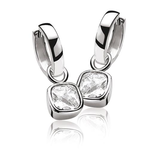 15mm ZINZI Sterling Silver Hoop Earrings width 3mm ZIO191