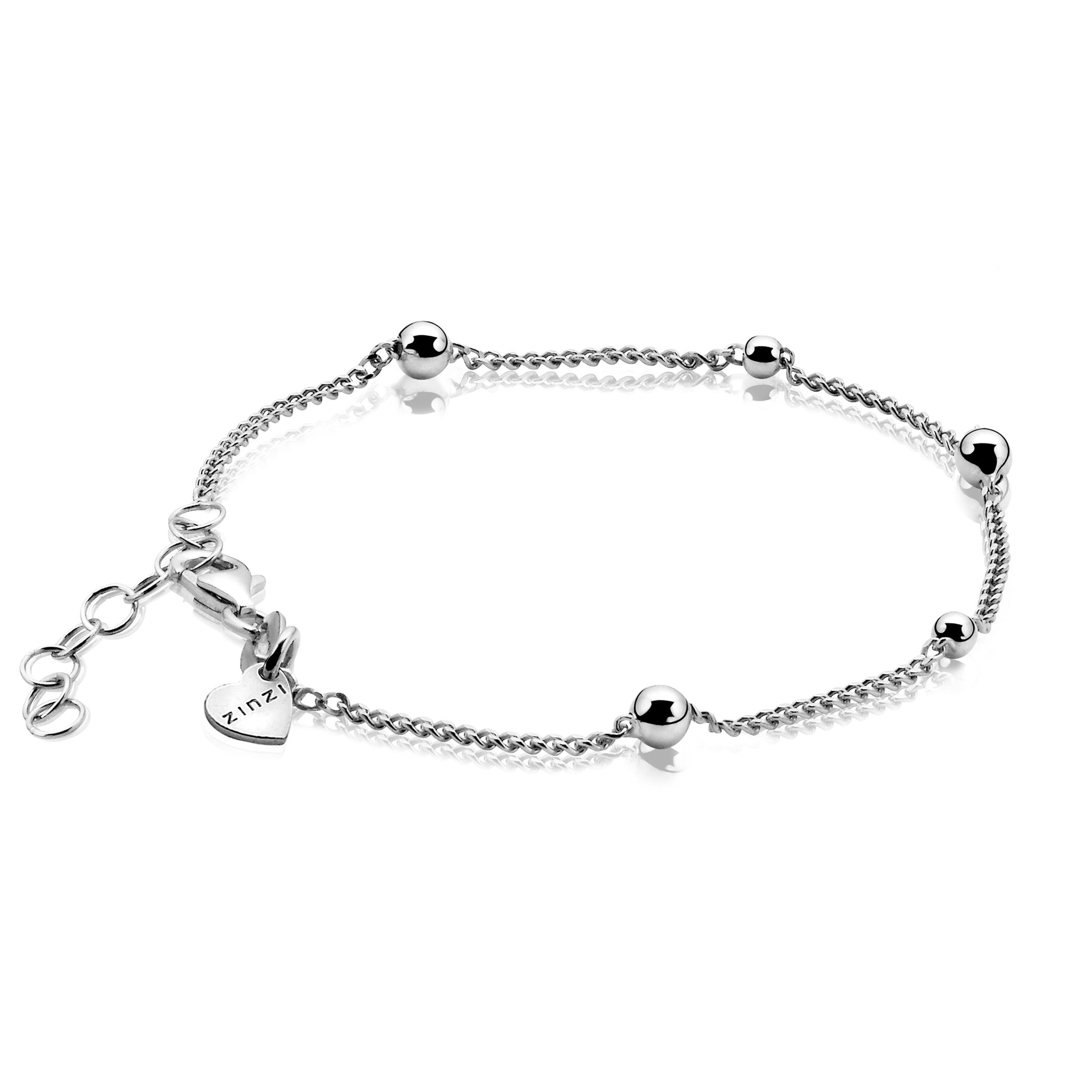 ZINZI Sterling Silver Fantasy Bracelet 17-20cm ZIA987