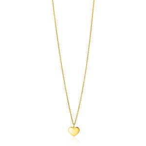 ZINZI Gold 14 kt Necklace Heart Pendant 8mm 43cm ZGC312