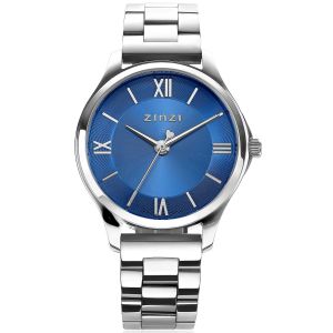 ZINZI Classy Mini Watch 30mm Blue Dial Stainless Steel Case and Strap ZIW1242