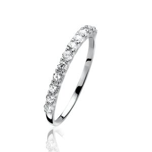 ZINZI Sterling Silver Ring Knuckle White ZIR827K