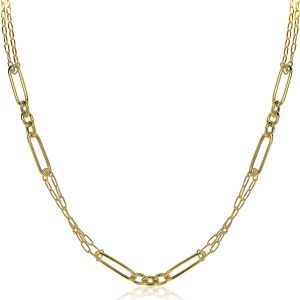 ZINZI Gold Plated Sterling Silver Necklace Trendy Chain 45cm ZIC1991G