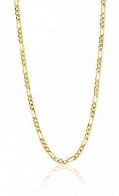 ZINZI 14K Gold Figaro Necklace 1,5mm width 43cm ZGC294