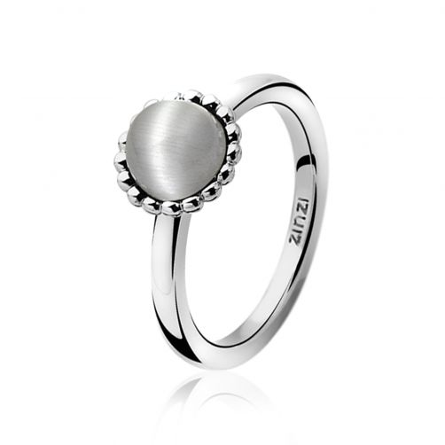 ZINZI Sterling Silver Ring Grey ZIR793G