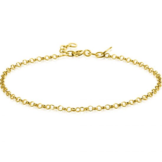 ZINZI 14K Gold Rolo Chain Bracelet 2,2mm width 18-20cm ZGA441