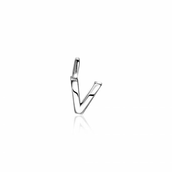 ZINZI Sterling Silver Letter Pendant V ZIH2140V