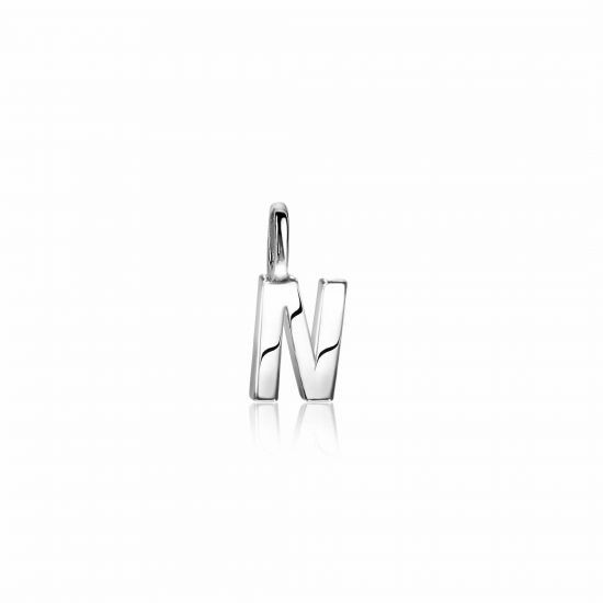 ZINZI Sterling Silver Letter Pendant N ZIH2140N