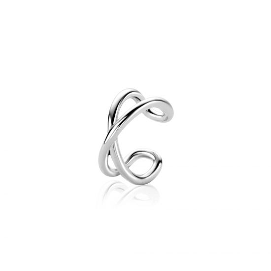 12,5mm ZINZI Sterling Silver Ear Cuff Crossover 5,5mm width (price per piece) ZIO-CUFF5