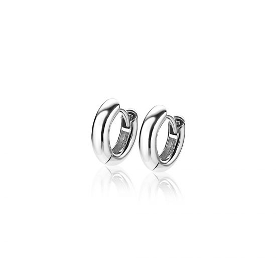 12mm ZINZI Sterling Silver Hoop Earrings 12x3mm ZIO189