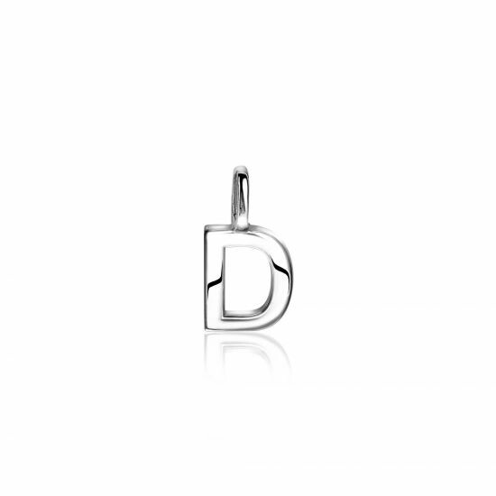 ZINZI Sterling Silver Letter Pendant D ZIH2140D