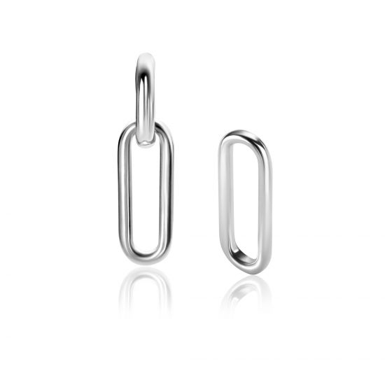 20mm ZINZI Sterling Silver Earrings Pendants Open Oval ZICH2415 (excl. hoop earrings)