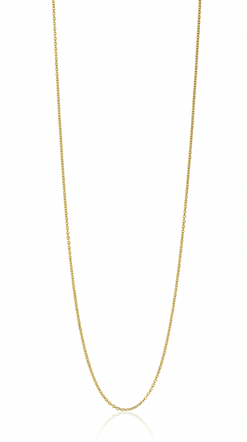 42cm ZINZI 14K Gold Anchor Necklace 0,7mm width ZGLA42-07