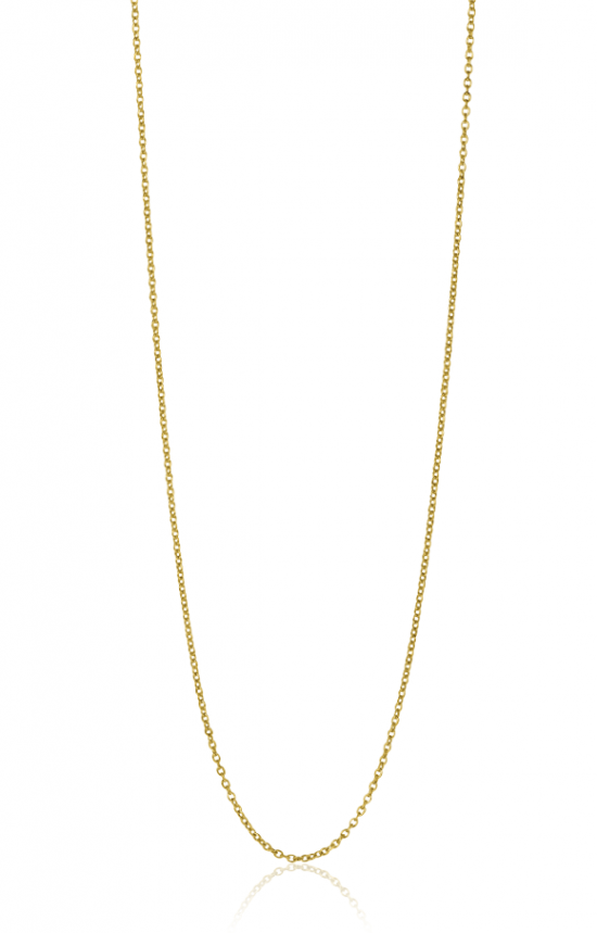 42cm ZINZI 14K Gold Anchor Necklace 0,9mm width ZGLA42-09