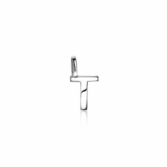 ZINZI Sterling Silver Letter Pendant T ZIH2140T