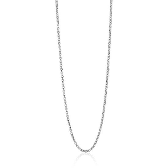 42cm ZINZI Sterling Silver Rolo Chain Necklace ZILC-J42