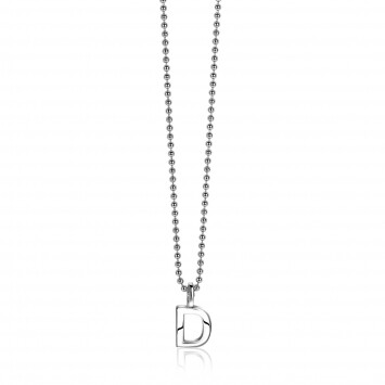 ZINZI Sterling Silver Letter Pendant D ZIH2140D