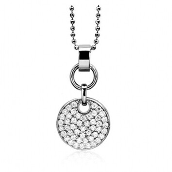 ZINZI Sterling Silver Pendant White ZIH946