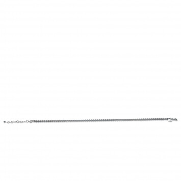 ZINZI Sterling Silver Anklet Curb Chain 23+4cm ZIE1414