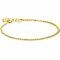 ZINZI Gold 14 karat gold solid gourmet bracelet with hawk eye links 2mm wide 17-19cm ZGA498
