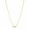 ZINZI gold plated silver necklace with Infinity sign fully set with white zirconia 42-45cm ZIC2597Y