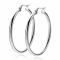 46mm ZINZI Sterling Silver Hoop Earrings 46x3mm ZIO2180