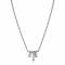 ZINZI Sterling Silver Necklace 45cm with 3 Pendants by Dutch Designer Mart Visser MVC21