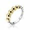 ZINZI Gold Plated Sterling Silver Ring Beads ZIR1583G