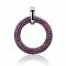 ZINZI Sterling Silver Round Pendant Red ZIH881R