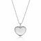 23mm ZINZI silver heart pendant with pearl rim for engraving ZIH2654 (without chain)