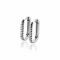 17mm ZINZI silver hoop earrings in oval shape with twisted tube and luxury clasp ZIO2691