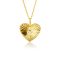 20mm ZINZI Gold Plated Sterling Silver Pendant Heart with Sunbeams and White Zirconia ZIH2305 (excl. necklace)