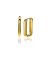 15mm ZINZI Gold Plated Sterling Silver Hoop Earrings Rectangular 15x2mm ZIO2221G