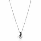 ZINZI silver jasseron necklace 42-45cm with organically shaped pendant 18mm ZIC2636