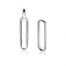 28mm ZINZI Sterling Silver Earrings Pendants Open Oval ZICH2416 (excl. hoop earrings)