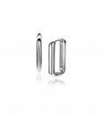 15mm ZINZI Sterling Silver Hoop Earrings Rectangular 15x2mm ZIO2221