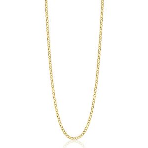 ZINZI 14K Gold Rolo Chain Necklace 2,2mm width 43-45cm ZGC441
