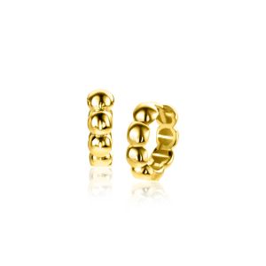 11mm ZINZI 14K Gold Hoop Earrings Beads 11 x 3,3mm ZGO431