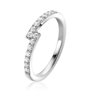 ZINZI Sterling Silver Fantasy Ring Set with White Zirconias ZIR2327