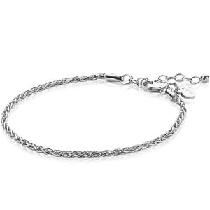 ZINZI Sterling Silver Wheat Chain Bracelet width 2mm ZIA1931