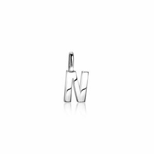 ZINZI Sterling Silver Letter Pendant N ZIH2140N