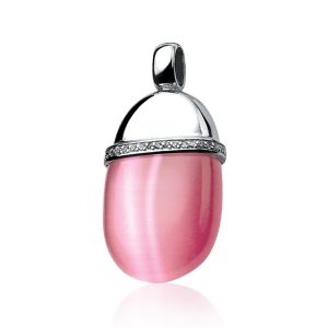 ZINZI Sterling Silver Pendant Pink ZIH794R