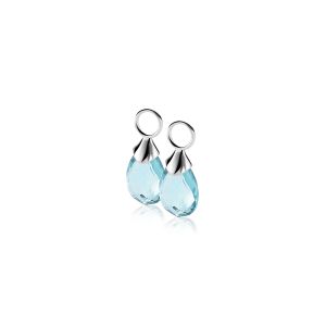 ZINZI Sterling Silver Earrings Pendants Turquoise ZICH1171T (excl. hoop earrings)