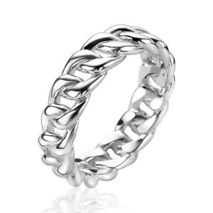ZINZI Sterling Silver Ring Curb Chain 5,5mm width ZIR2117