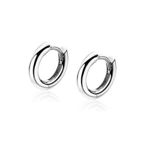 12mm ZINZI Sterling Silver Hoop Earrings width 2mm ZIO194