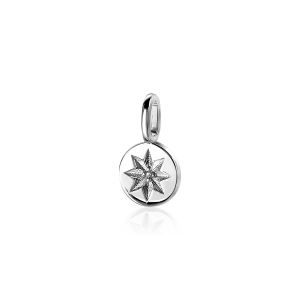 ZINZI Sterling Silver Round Pendant Sun ZIH2068