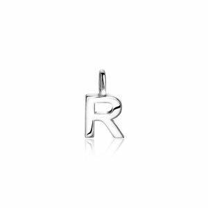 ZINZI Sterling Silver Letter Pendant R ZIH2140R