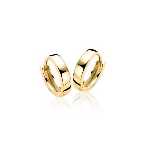 15mm ZINZI Gold Plated Sterling Silver Hoop Earrings width 3mm ZIO191G