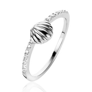 ZINZI Sterling Silver Ring Seashell ZIR1885