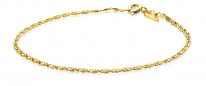 ZINZI 14K Gold Fantasy Chain Bracelet 1,6mm width ZGA295